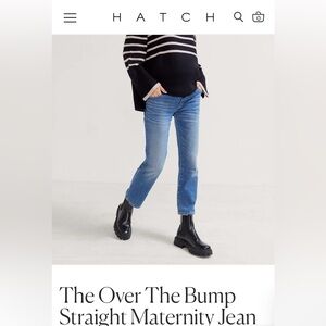 Hatch over the bump straight maternity jeans 27